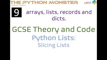 Monster Video 24: Python Lists - Slicing Lists (High Definition)