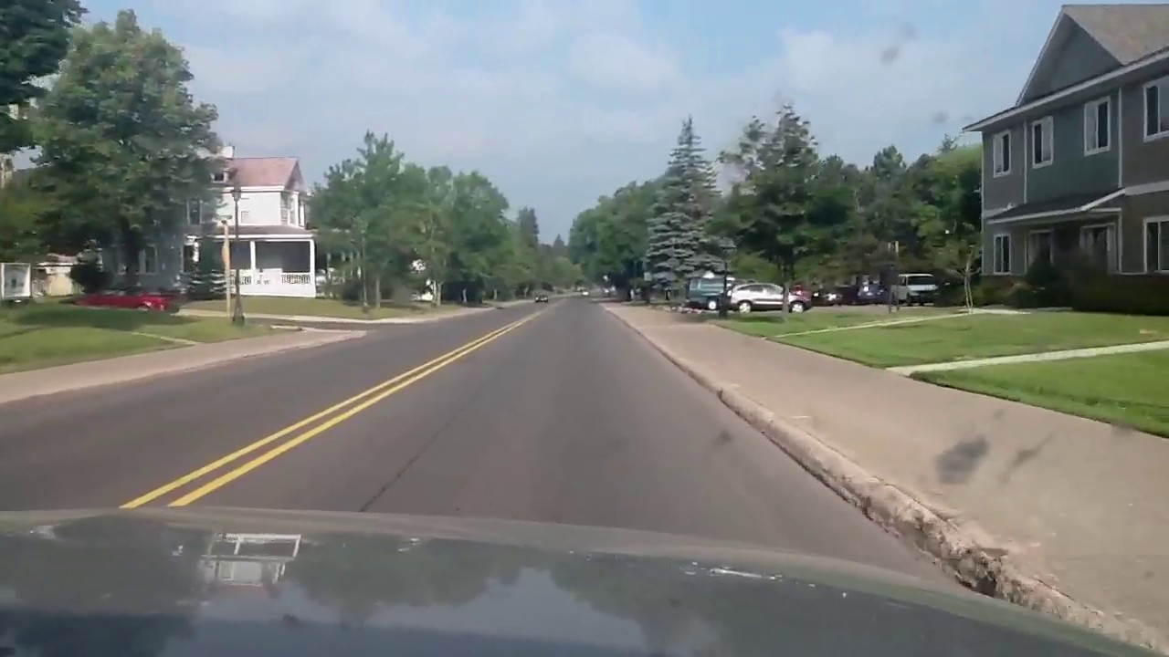 Driving Through Houghton, MI - YouTube