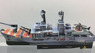 HMS Norfolk Frigate 3D Puzzle 55 Pieces 4 Sheets Educational Stereo Jigsaw Foam 