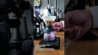 ASMR: Brewing Panama Butterfly for Ice Pour Over 🧊  #manualbrew #coffee #specialtycoffee