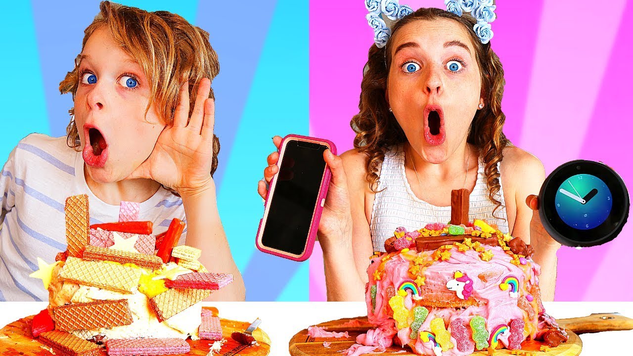 SIRI vs ALEXA CHOOSE MY CAKE INGREDIENTS CHALLENGE!!! - YouTube