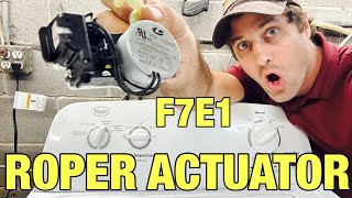 F7E1 tachometer code | Roper washer will drain but won’t spin | Run the diagnostic test and codes