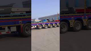 Low-bed semi-trailer#heavy equipment transport vehicle#trailer#construction machinery transport vehi
