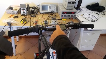 Testing LCD5 gear assist level on OUR OpenSource firmware for EBike motor controllers