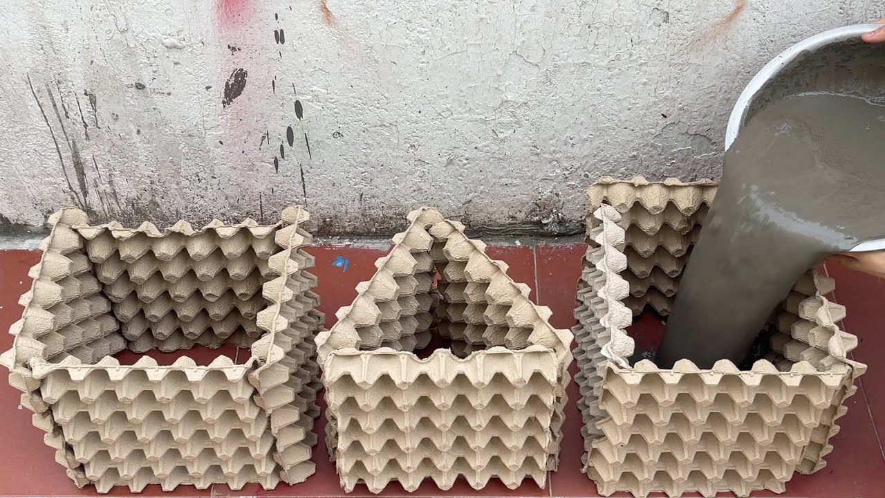 Unique Egg Tray Flower Pot Ideas / How To Make Handmade Flower Pots At Home / Flower Pot Craft .