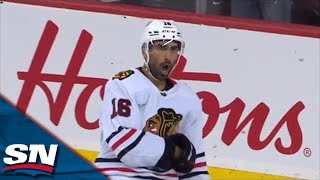 Jujhar Khaira Converts For Blackhawks Off Soft Turnover By Flames' Nazem Kadri screenshot 5