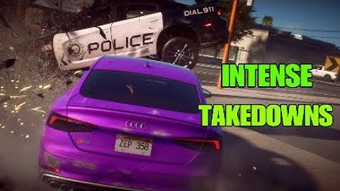 Intense Takedowns with reinforced Audi S5 (NFS Payback)