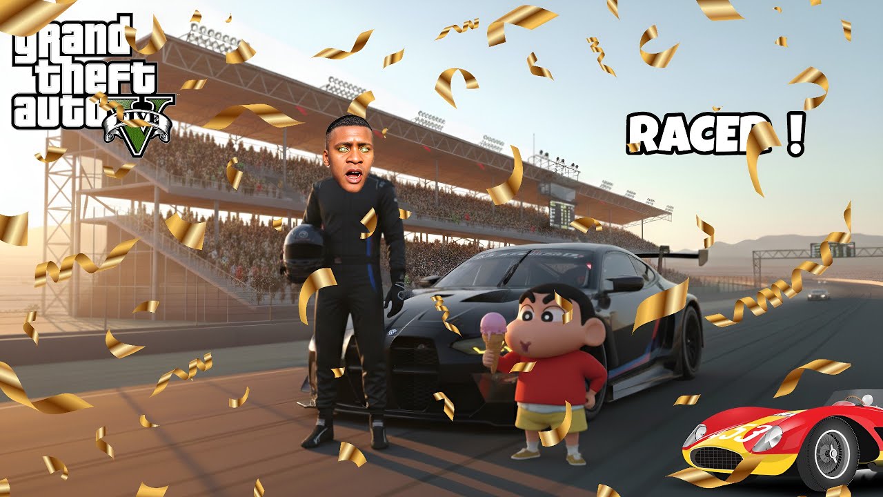 Franklin & Shinchan Become PRO Car Racers in GTA 5! 🏎️🔥