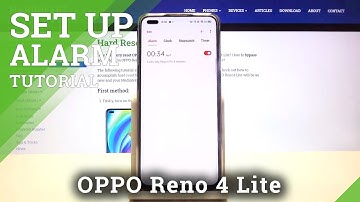 Alarm Clock Notifications - Set Up Alarm Clock on OPPO Reno 4 Lite