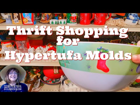 Let&#039;s Go Thrift Store Shopping - Choosing Hypertufa Molds &amp; More