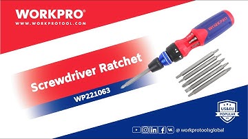 🔧 WORKPRO 12 in 1 Quick-Load Ratcheting Screwdriver Set