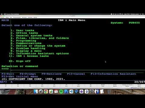 Coding in RPG (IBM i/AS400). Using SQL history tables. - YouTube