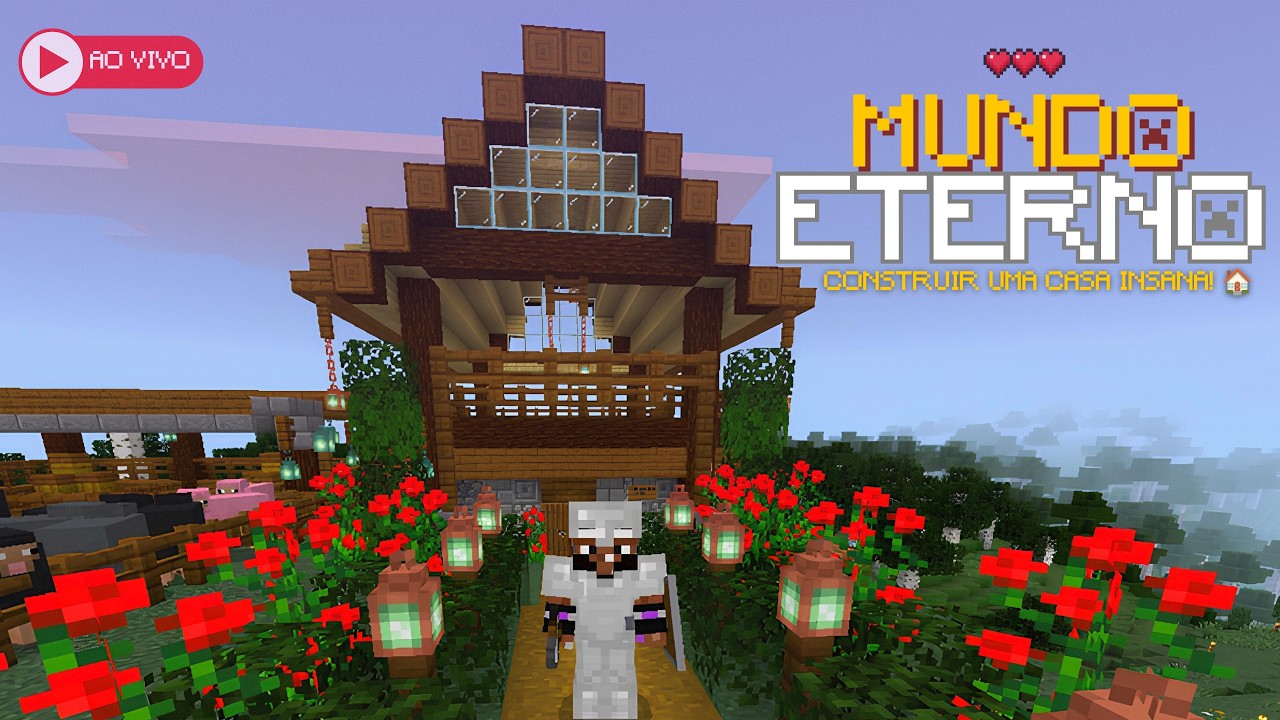 🔴 AO VIVO! BORA CONSTRUIR E COLOCAR O PAPO EM DIA! 🏠💜 | MINECRAFT BEDROCK | XPHELIP GAMEPLAY