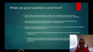 Data, Interviews, and Notes in Anthropological Fieldwork