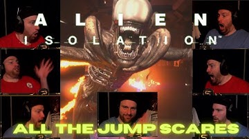 Alien Isolation all the Jump Scares Compilation