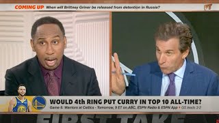 Stephen A. SHOCKS Mad Dog with Steph Curry-Wilt Chamberlain hot take | First Take