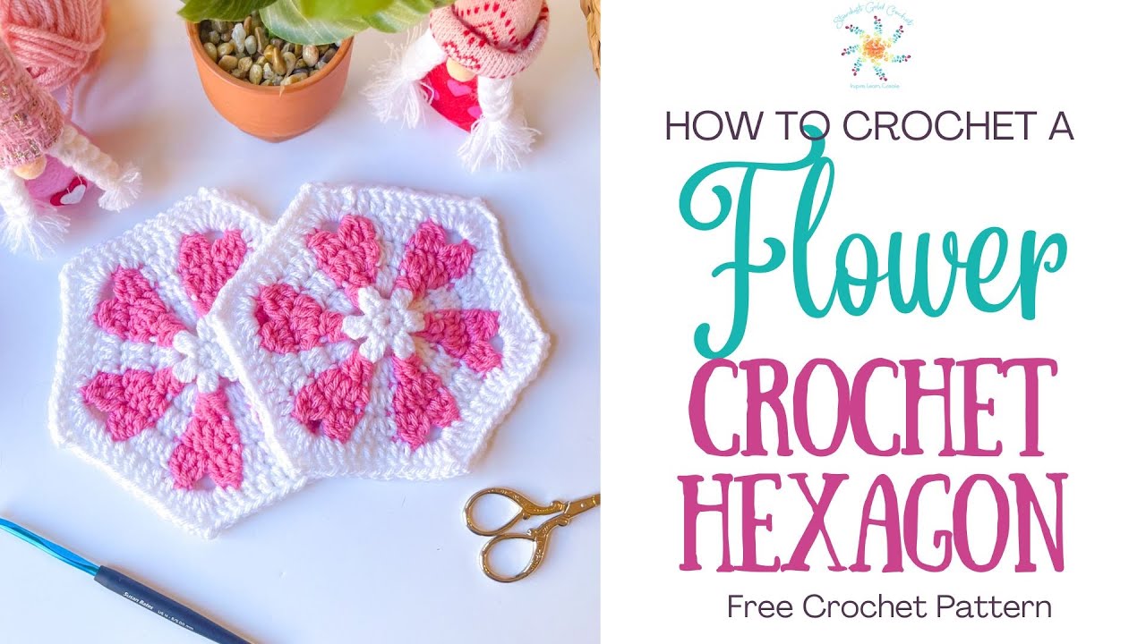 Retro Crochet Flower Hexagon RETRO VIBES 🌸 Crochet Pattern - YouTube