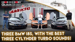 Three BMW i8s | Best sport exhaust sounds | QuickSilver and Vivid Racing #QuickSilverExhausts #V...