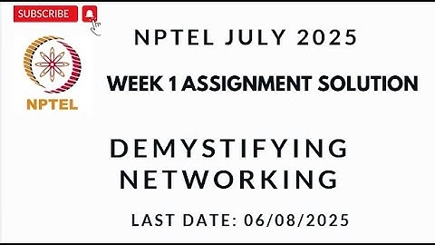 NPTEL Demystifying Networking Week 1 Assignment 1 Solution July 2025 #nptelsolutions #nptel
