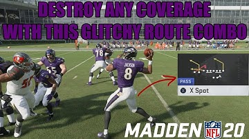 KILL ANY MADDEN 20 DEFENSE WITH THIS GLITCHY ROUTE COMBO! THIS PLAY IS CHEATING! TIPS AND TRICKS