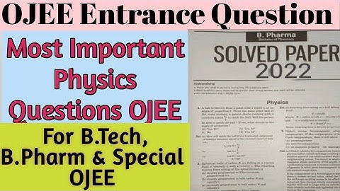 OJEE Entrance Preparation😍 Important Questions For OJEE/#ojee previous year question #ojee #bpharma