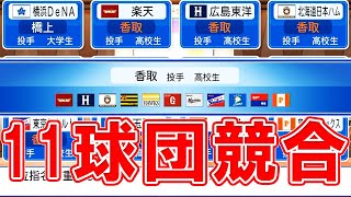 【パワプロ2020】#20 11球団競合ドラフト1位！！奥居Jr.は3000本安打達成だ！！【最弱ペナント・ゆっくり実況】