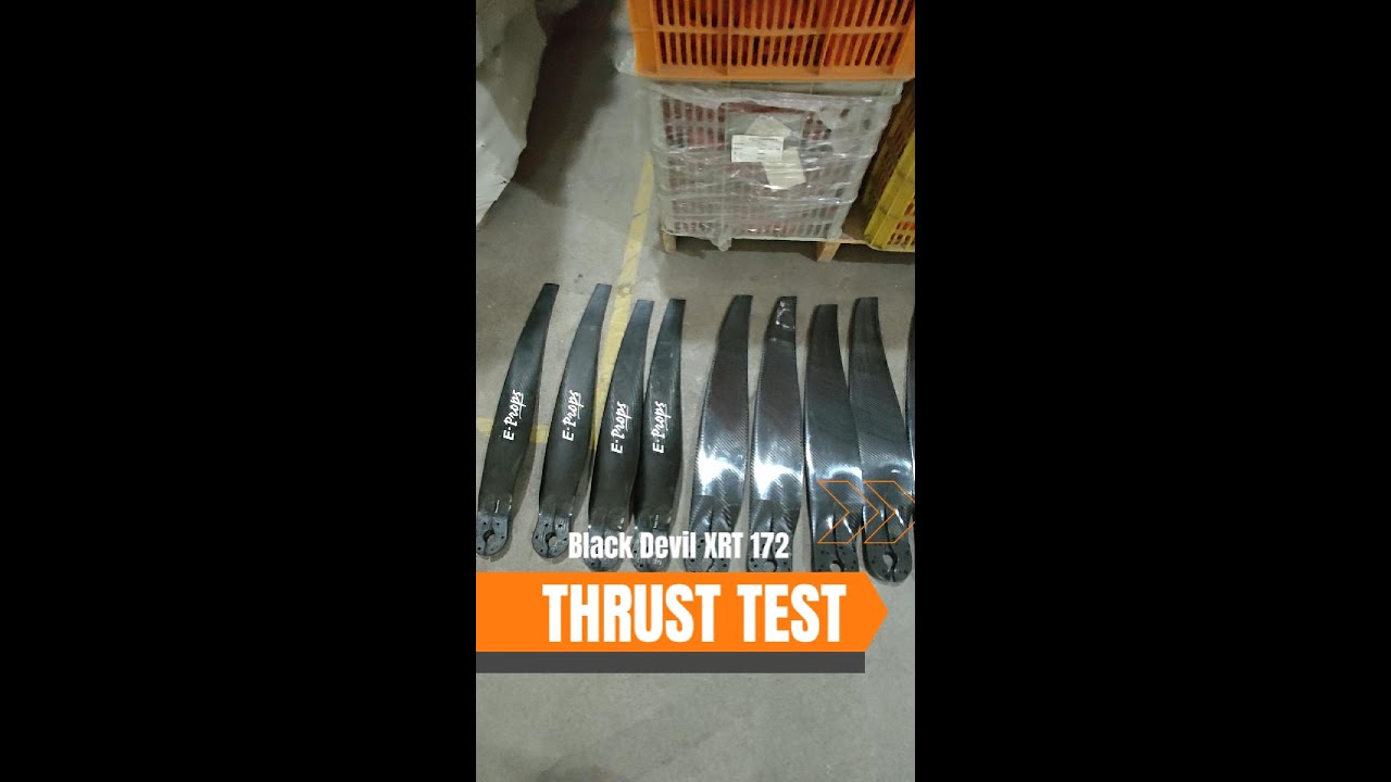 Corsair Black Devil XRT 172 M25Y thrust test