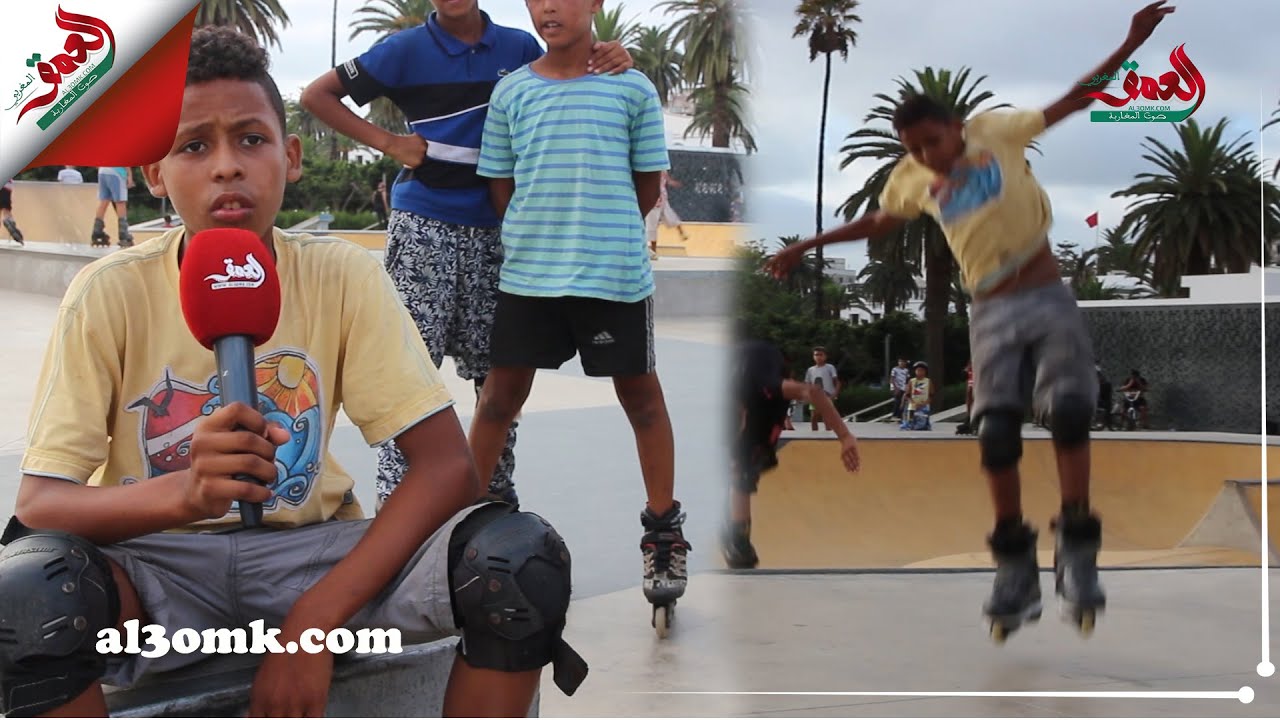 شهيد.. طفل بيضاوي يمارس أخطر رياضة للتزلج رغم صغر سنه