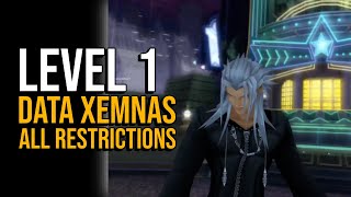 Level 1 KH Xemnas Defeat: No limits, No Magic, No nothing, Just Skill!