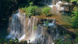 Most Soothing Waterfall Cascade Sound (White Noise 10 hours). ASMR