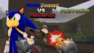 Hedgedoomed vs Rampancy - Flutonia - Doom mods gameplay