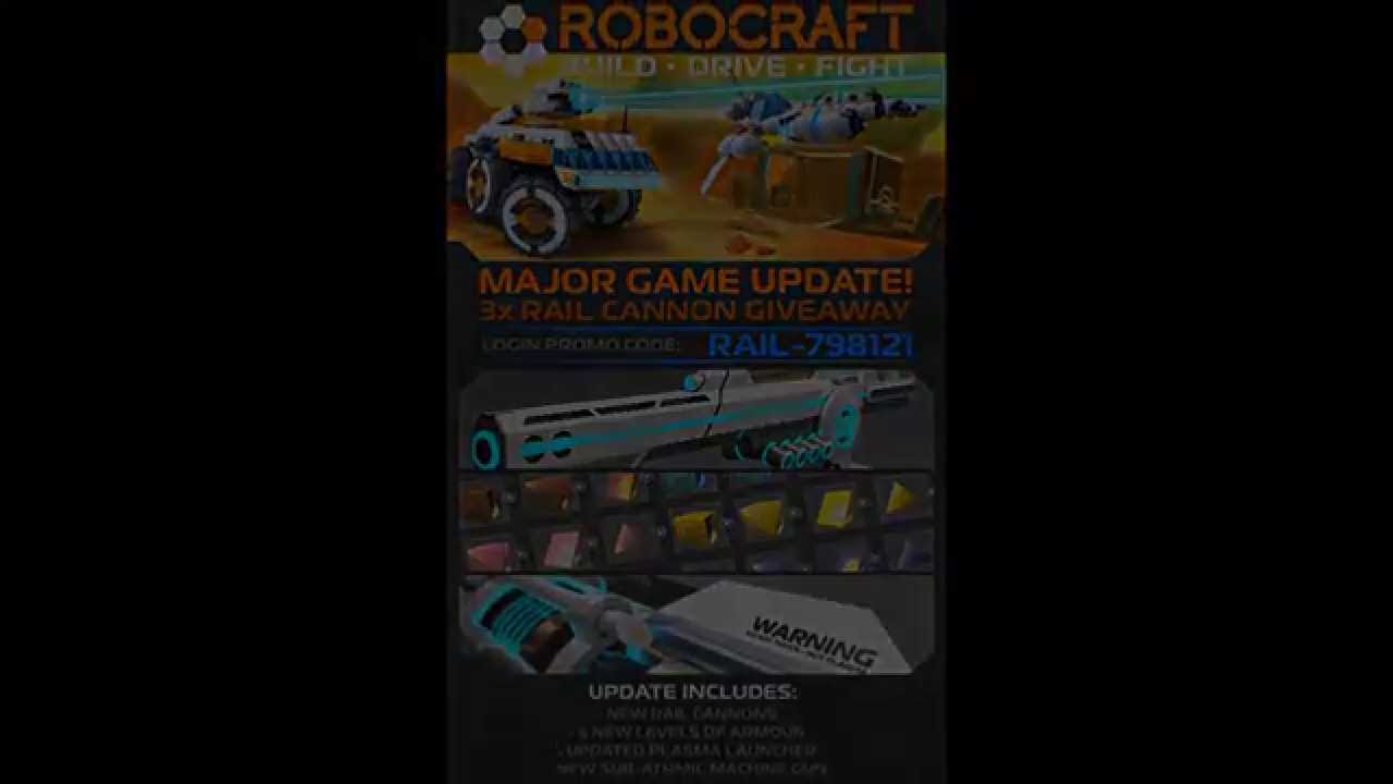 Robocraft - Kod na 3x L2 Rail Cannon [Już nie działa ...