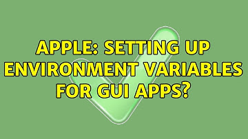 Apple: Setting up environment variables for GUI apps? (2 Solutions!!)