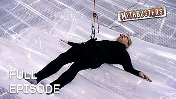 Can helium balloons lift an entire raft into the sky? | MythBusters | S3 E09 | Full Episode