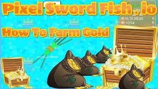 How to godly speed farm STARS (GOLDS) in Pixel Sword fish . io  Tutorial screenshot 4