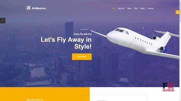 Airlinerra - Private Airline Joomla Template TMT | Free Template  Bra