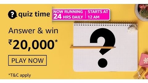 Amazon Quiz Answers Today | Win 20000 Amazon Pay Balance | 4 June 2021