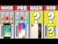 Minecraft Battle : SUPER PHONE CRAFTING CHALLENGE - NOOB vs PRO vs HACKER vs GOD / Animation