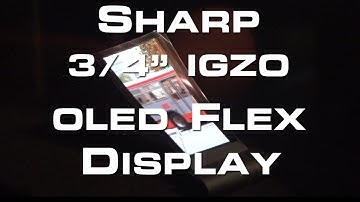3.4" Sharp IGZO OLED Flexible Display Hands On - CES 2013