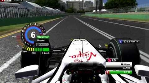 F1simtech - rFactor - Onboard - F1 WCP 2009 v2.1 testing in Melbourne
