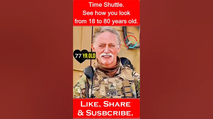 16-Second Aging Time-Lapse: From 18 to 80 Years in Moments! #shorts #timelapse #aipuii #army  #cute