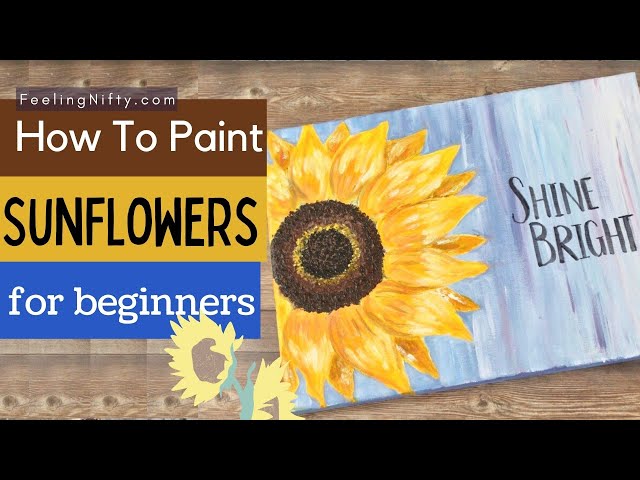 Art tutorials for kids. Easy sunflower acrylic painting tutorial for kids.  Watch full detailed tutorial here -   Art, By Nimmy's Art