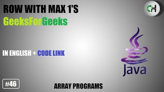 Row with max 1's | Row with max 1 s | Row with max 1 s gfg | Row with max 1 s gfg practice