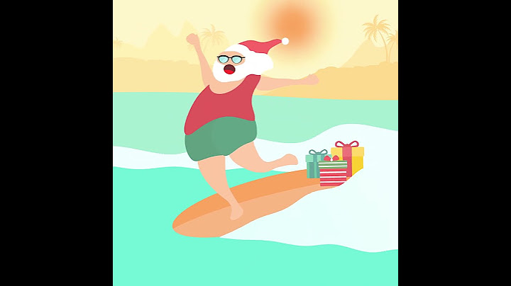 The Surfing Santa | Animation by Vi Vo #2danimation