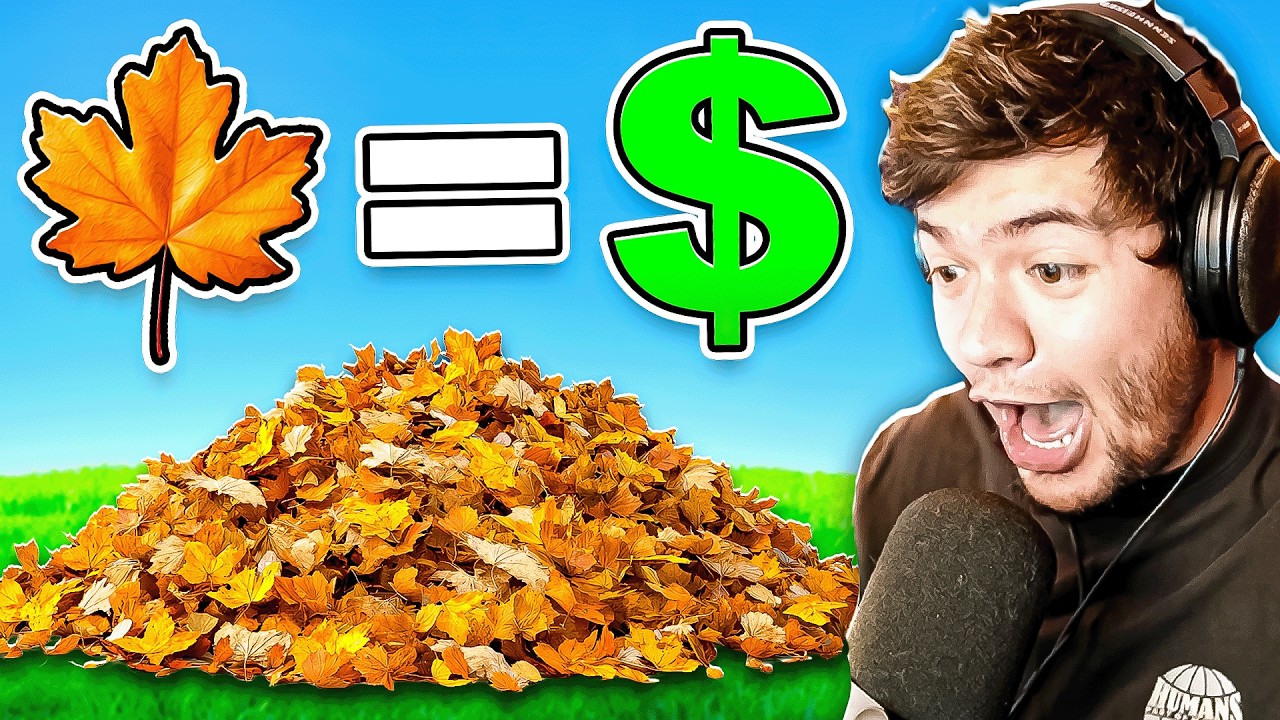 Gané MILLONES vendiendo HOJAS SECAS!! 😎🔥