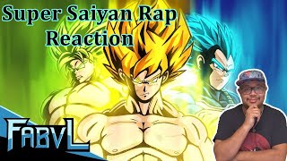 Rapper Reacts To SAIYAN RAP CYPHER | FabvL ft. RUSTAGE, Daddyphatsnaps, Dan Bull, NerdOut & More