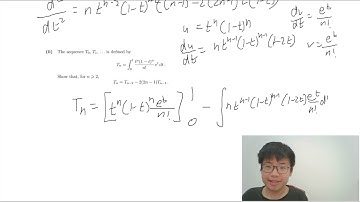 Worked Solution to STEP 2 2021 Question 8 (Reduction Formula Question)