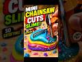 Tiny Chainsaw vs Slime — Super Satisfying #shorts #slime #slimecutting #satisfying #oddlysatisfying
