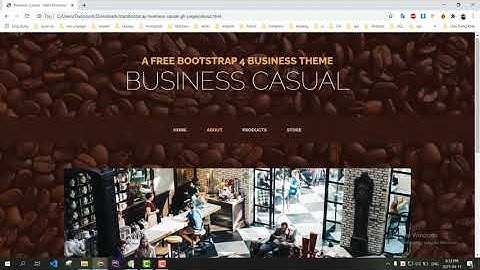 Chia sẻ miễn phí template bán hàng cafe template website bootstrap free 2021