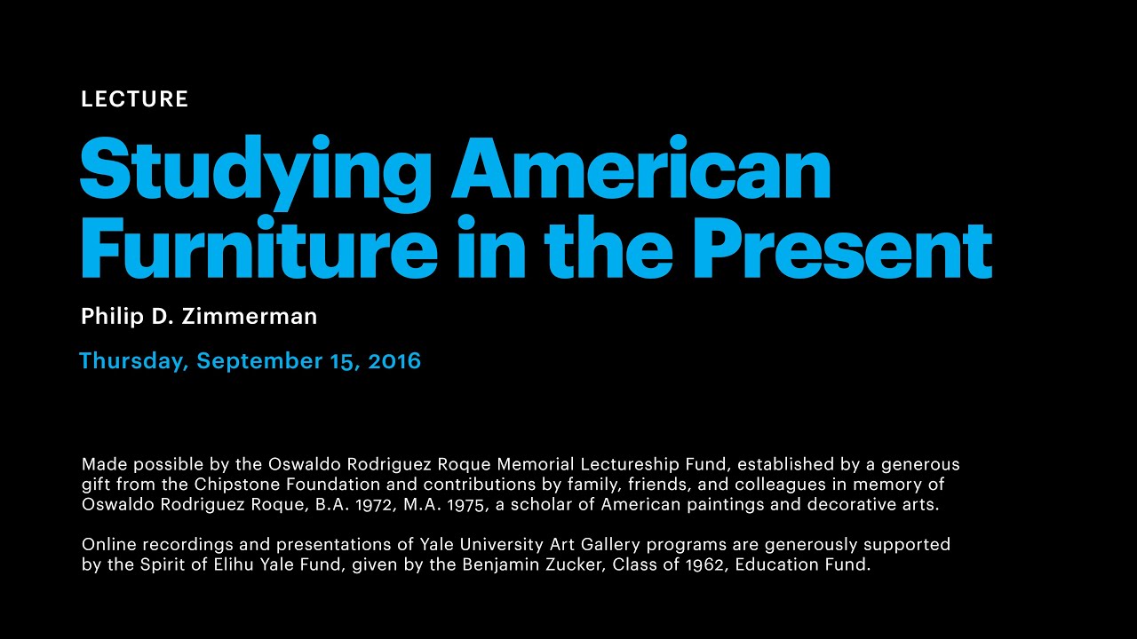 Studying American Furniture in the Present - YouTube
